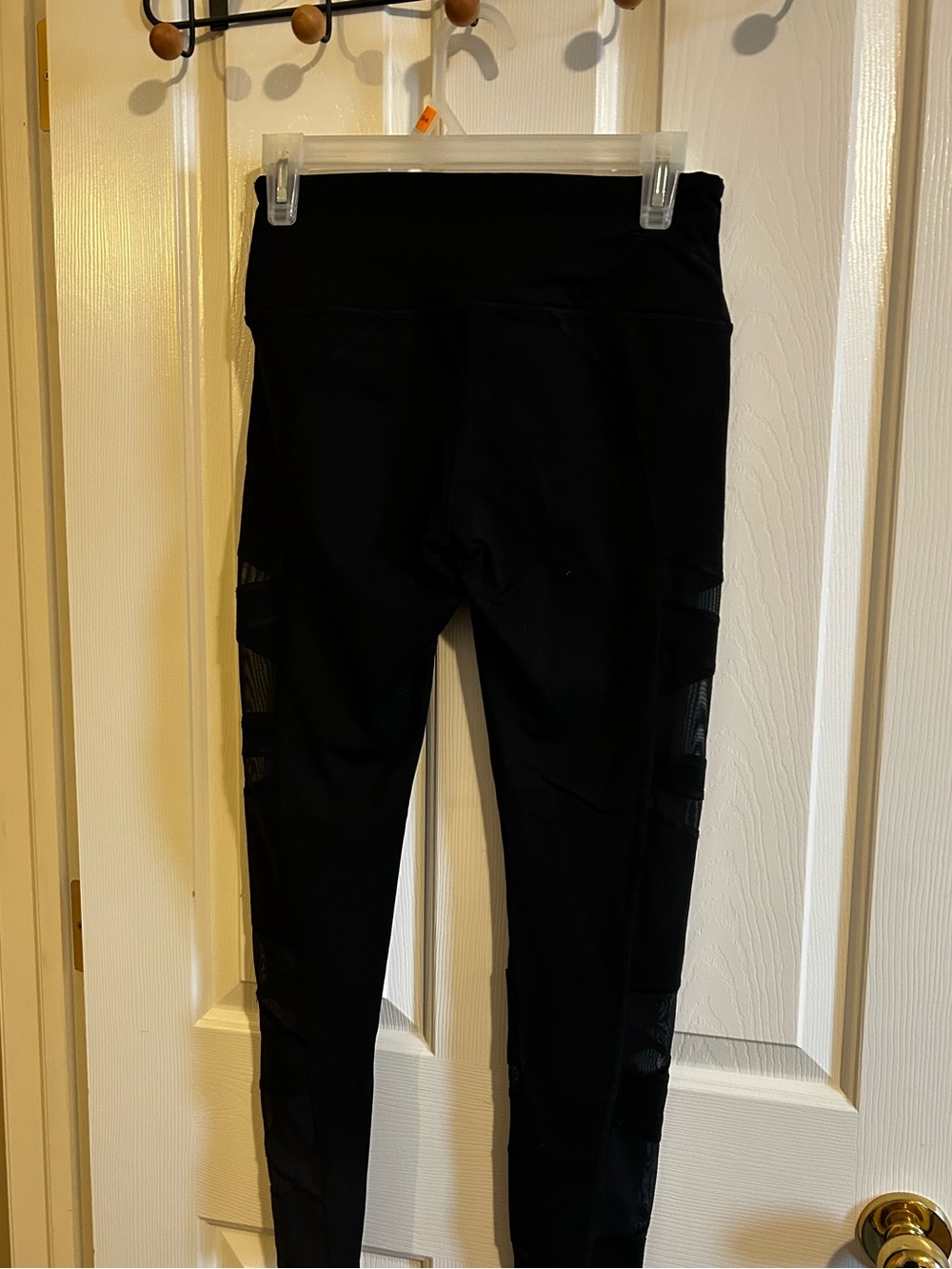 Victoria’s Secret Sport Knockout Black Mesh Panel Leggings | Size Small